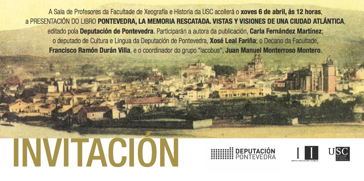 Presentación del libro Pontevedra, la memoria rescatada. Vistas y visiones de una ciudad atlántica
