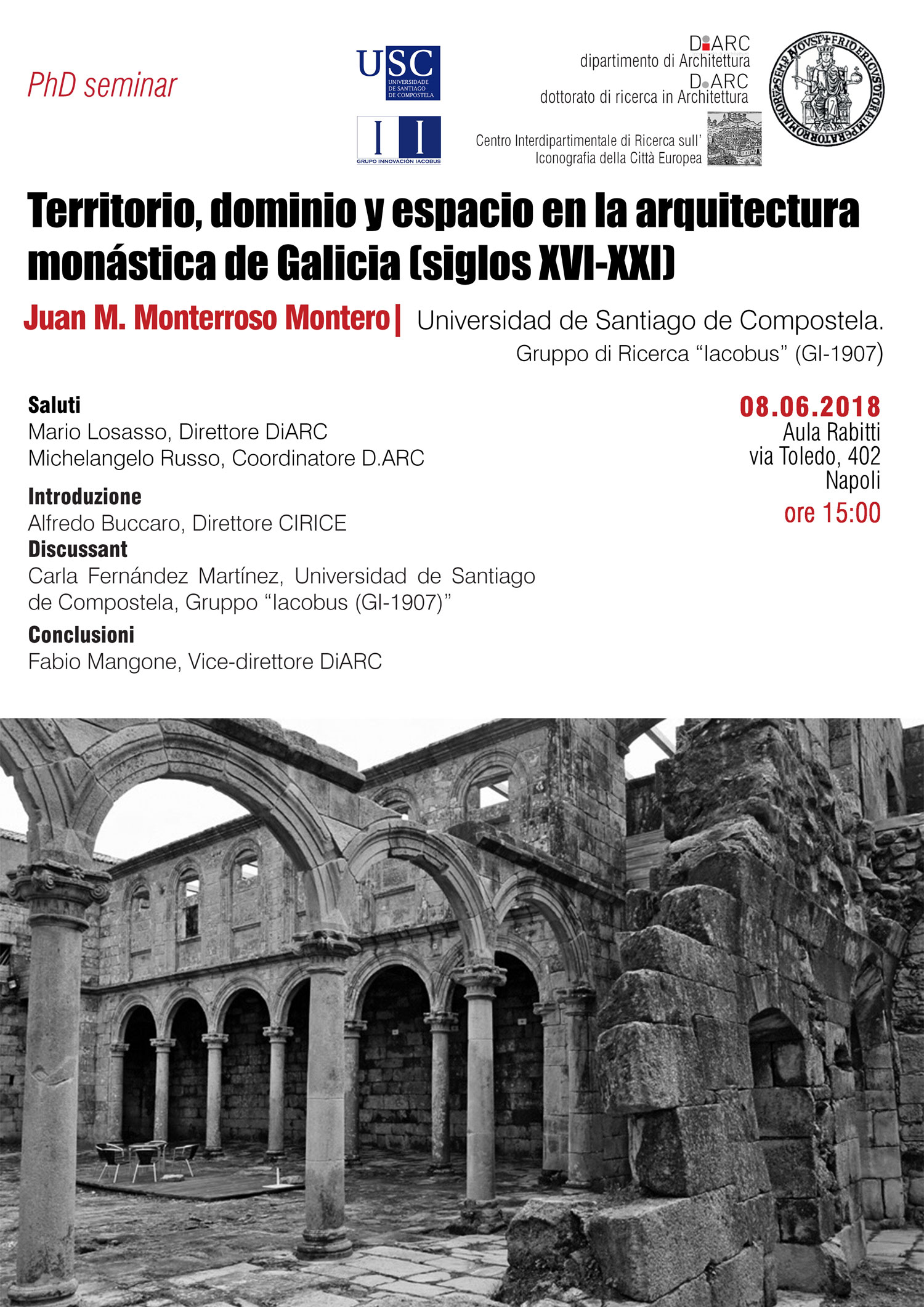 Territorio, dominio y espacio en la arquitectura monástica de Galicia (siglos XVI-XXI)